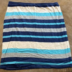 Blue striped skirt
